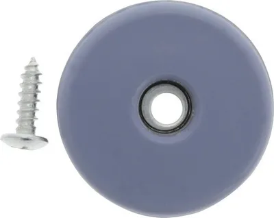 Produktbild von Tarrox PTFE Gleiter mit Schraube 38 mm rund grau 2 Stück