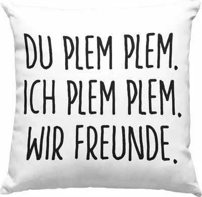 Produktbild von Trendation - Beste Freunde Deko-Kissen mit Füllung 40x40 Geschenk Beste Freundin Freund  Deko-Kissen mit Füllung 40x40 Geschenkidee Allerbeste BFF Freundin Spruch Geburtstag Freundinnen (Grau)