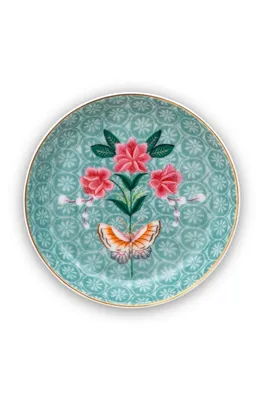 Produktbild von PIP STUDIO Blushing Birds Teebeutelablage blue 9 cm