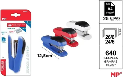 Obrázok produktu pre OFFICE MIX COLOUR zošívačka 24/6 + sponky