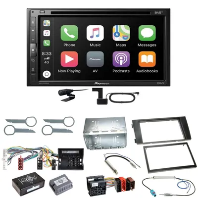 Produktbild von Pioneer AVH-Z5200DAB Android Auto Carplay Einbauset für Audi A6 4B Facelift
