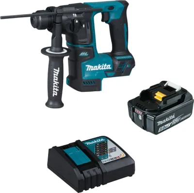 Produktbild von Makita Akku-Bohrhammer DHR171Z SDS Plus 18V + BL1850B 5,0 Ah + Ladegerät DC18RC
