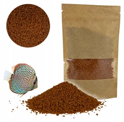 Obrázek produktu pro Krmivo pro akvarijní ryby Discus Granulat, granulát pro terčovce a cichlidy, plnohodnotné základní krmivo 50 g