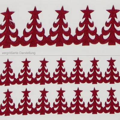 Produktbild von SekleBo® Selbstklebende Bordüre - Tannenbäume Bordeaux - 94508 25-R 22