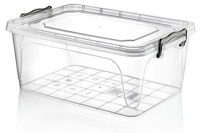 Obrázok produktu pre Úložný box Úložný kontajner Priehľadný box Plastový box Skladací box Plastový box s vekom 13L