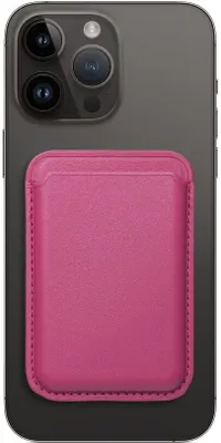 Image de Portefeuille Mag en cuir rose