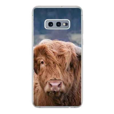 Produktbild von MuchoWow® Handyhülle Schutzhülle Hülle für Samsung Galaxy S10e Schottischer Highlander - Hörner - Berg Silikon Softcase Handy Hülle - Handy