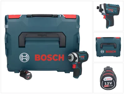 Image de Bosch GDR 12V-105 Professional Visseuse à chocs sans fil 12 V 105 Nm 1/4'' + 1x batterie 2,0 Ah + L-Boxx - sans chargeur