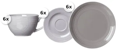 Produktbild von Kaffeeservice 18 tlg. Levi grau