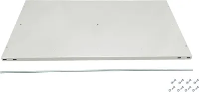 Produktbild von Fachboden mit Anschlagleiste für Schulte Büro-Fachbodenregal MULTIplus150 Schraubsystem | Traglast 150kg | BxT 75x60cm | Lichtgrau
