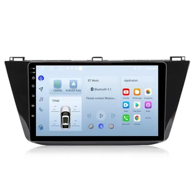 Obrázok produktu pre 64GB Android Autorádio VW Tiguan 2016-2020 Carplay DSP GPS Navigácia Bluetooth RDS WiFi DAB+ SWC