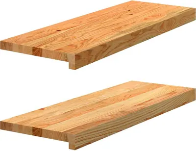 Produktbild von vidaXL Treppenstufen 2 Stk. Hellbraun 70x30x2 cm Massivholz Eiche