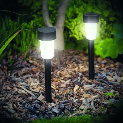 Obrázok produktu pre LED solárna lampa do exteriéru plast - čierna