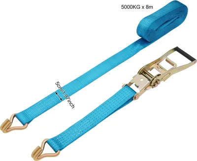 Image de Sangles de remorquage, haute capacité de charge, conception durable, bleu, 8 m