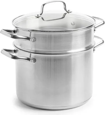 Produktbild von Dagelijkse Kost Kochtopf mit Pastaeinsatz - Edelstahl PFAS-frei - Ø 24cm Induktionsgeeignet Ofenfest Spülmaschinenfest