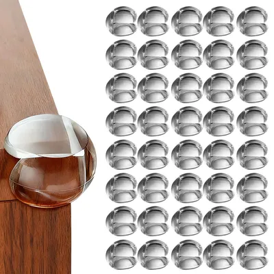 Produktbild von Baby-Sicherheits-Eckenschutz aus hochwertigem TPE/Silikon, extra groß, 3M-ähnlicher Gelkleber, einfache Montage, für Tische, Schränke, Regale