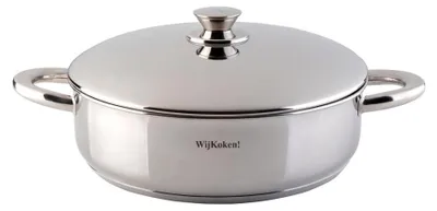 Soeppfanne Edelstahl 18/10 mit Deckel Ø 32 cm 6,8 L