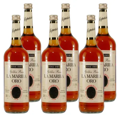 Produktbild von La Mariba Oro Golden Rum (6 x 1,0L)