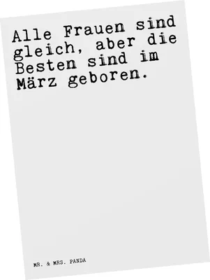 Produktbild von Mr. & Mrs. Panda Postkarte Alle Frauen sind gleich,... - Weiß - Geschenk, geburtstag, März, Ansichtskarte, Postkarten, Sprüche, bildkarte, Ansichtskarten, Grußkarte