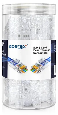 Immagine prodotto di Connettore RJ45, tipo passante, compatibile con Gigabit Ethernet, non schermato