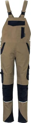Produktbild von Planam Latzhose Norit Damen Gr. 52 sand/schwarz