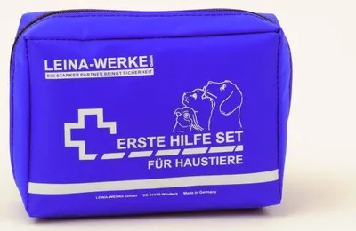 Produktbild von Leina Erste-Hilfe-Set für Haustiere, blau