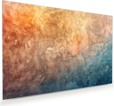 Produktbild von Glasbild 120x80cm in XXL für Wohnzimmer, Schlafzimmer Motiv Aquarellkunst