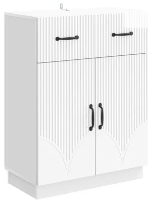Produktbild von "2026 Moderne"Sideboard(1 pc) klassische - für Wohnzimmer - Standschrank/Beistellschrank - Hochglanz Weiß 66x34,5x87cm Holzwerkstoff - Kommoden DEMöbel732027