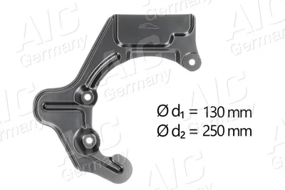 Produktbild von AIC Spritzblech Bremsscheibe für VW Lupo (6X1, 6E1) Vorne Links 56157 Ankerblech