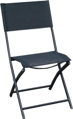 Produktbild von BURI Balkon Klappstuhl Schwarz Klappstuhl Balkonstuhl Terrassenstuhl Gartenstuhl