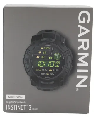 Produktbild von Garmin Instinct 3 Tactical Edition, 3,3 cm (1.3"), AMOLED, 4 GB, GPS, 59 g