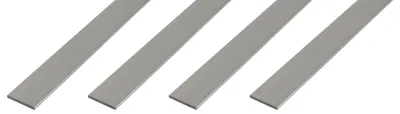 Obrázek produktu pro Alberts, profilový plech, hliník, přírodní povrch, rozměry 20 x 5 mm, délka 1 metr