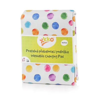 Produktbild von Wickelauflage, 50x70 - Wasserfarbe Polka Dots