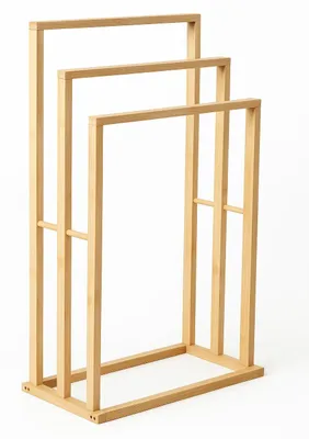 Produktbild von Handtuchhalter stehend 3 Handtuchstangen 42x24x77 cm