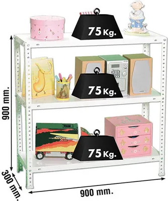 Produktbild von Metallregal ADVANTAGE 3/300 BRANCA