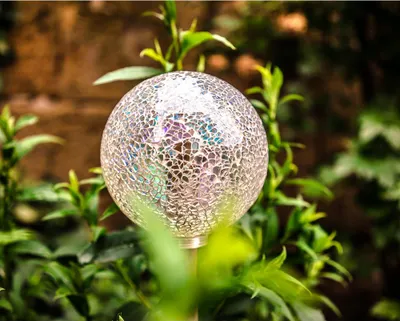 Produktbild von Gartenkugel Glas Globe Ø130mm Miracle Mosaic Weiß