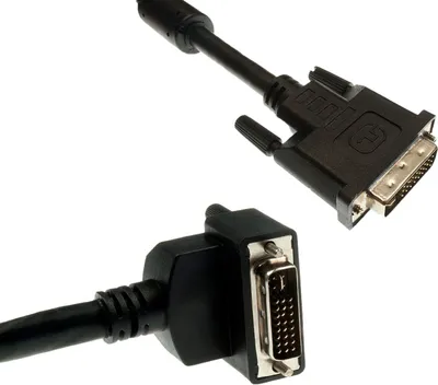 Produktbild von Lyndahl Verbindungskabel DVI-I- 24+5 M 90°/M, 30AWG versch. Längen Größe: 1,0 m