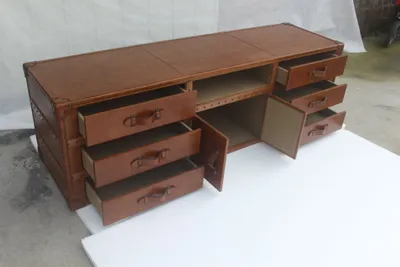Zdjęcie produktu dla Meble kredens komoda vintage kredens rtv kredens szafka skóra nowy