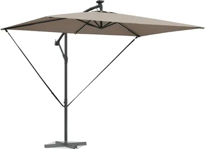 Obrázok produktu pre vidaXL Slnečník Taupe 294 x 200 x 270 cm Polyester a hliník