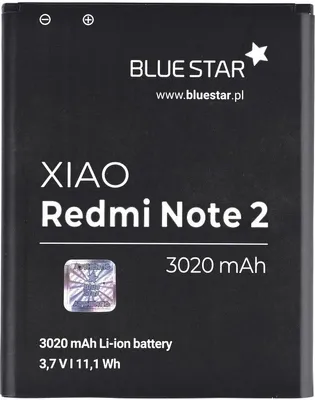 Zdjęcie produktu dla Bateria Bluestar kompatybilna z Xiaomi Redmi Note 2 3020 mAh wymienna bateria Accu BM45
