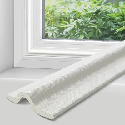 Imagen del producto de Burlete autoadhesivo, 10 metros, blanco, para ventanas y puertas