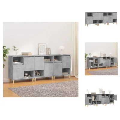 Obrázok produktu pre vidaXL Príborníky 3 ks. Betónová sivá 60x35x70 cm materiál na báze dreva - Príborníky