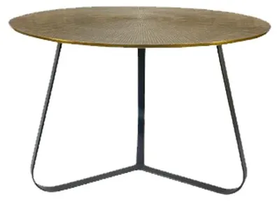 Produktbild von Couchtisch Anna Aluminium Eisen Gold Schwarz 40 x 40 x 50 cm 60 x 60 x 40 cm 80 x 80 x 35 cm