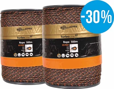 Produktbild von Gallagher Cord TurboLine (6 MM / Terra) - 2 x 500 Meter