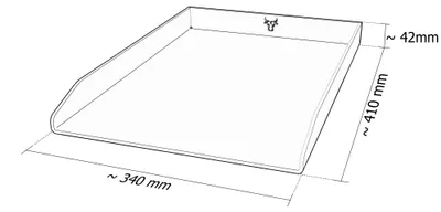 Produktbild von Edelstahl Plancha Grillplatte passend für Napoleon Rogue 525er Gasgrill, Größe:525er Serie Bulle