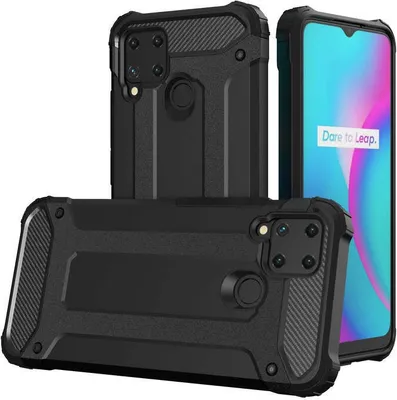 Zdjęcie produktu dla Etui hybrydowe HQWear Armor do Realme 10 5G, Realme 9i 5G, czarne