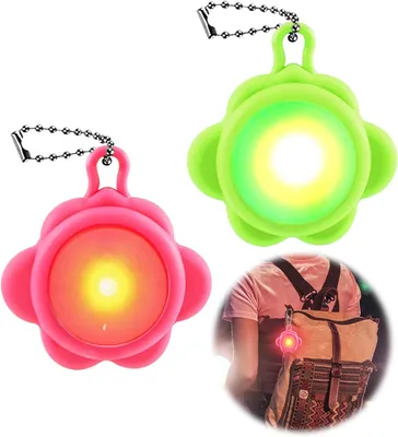 Productafbeelding van 2 stuks led-knipperlicht, veiligheidslicht, USB-oplaadbaar, veiligheidslicht voor kinderen, honden, bergbeklimmen, nachtlopers, hardlopen, huisdier