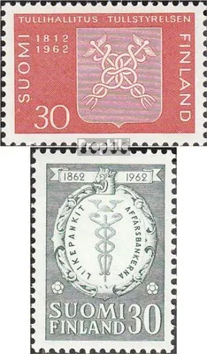 Produktbild von Briefmarken Finnland 1962 Mi 548,549 (kompl.Ausg.) postfrisch Zolldirektion Finnland