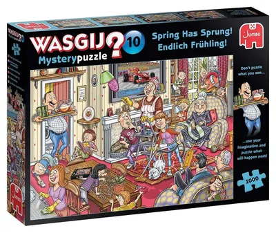 Produktbild von Jumbo 81905 Wasgij Mystery 10 - Endlich Frühling! 1000 Teile Puzzle TOYMI Exclusive