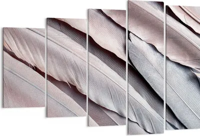 Produktbild von Bild auf Leinwand - Leinwandbild - 5 Teile - Federn Flügel Feder - 150x100cm - Wand Bild - Wanddeko - Wandbilder - Leinwanddruck - Bilder - Wanddekoration - Leinwand bilder - Wandbild - EG150x100-5114